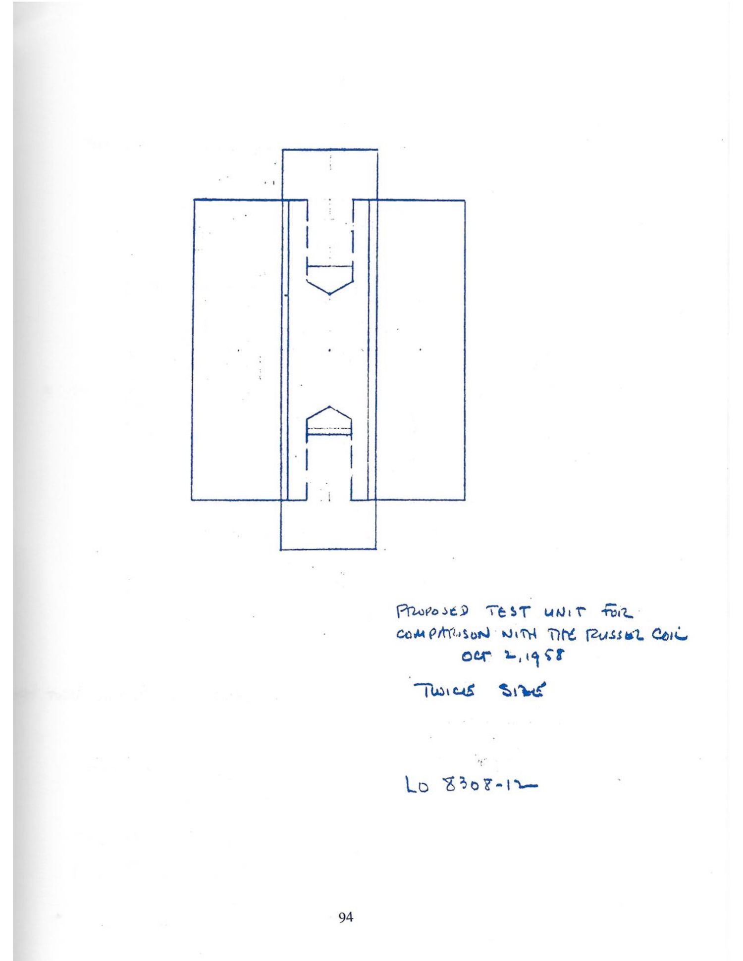 LO 8308-12, the conventional comparison unit (journal p. 94)
